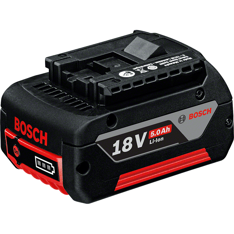 Acumulator Bosch GBA 18V 5.0 Ah, Li-Ion, indicator nivel incarcare