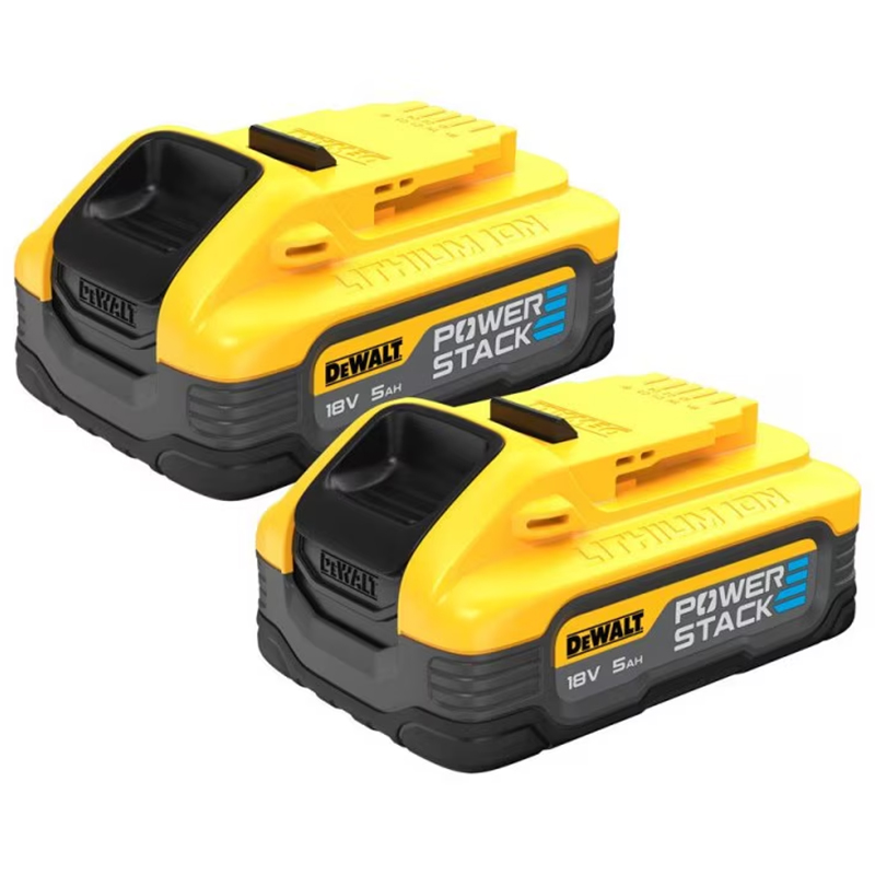 Set 2 acumulatori DEWALT PowerStack 18V, 5Ah