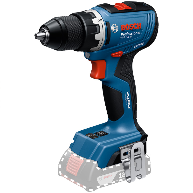 Masina de gaurit/insurubat cu acumulatori 18V Li-Ion, 65 Nm, SOLO, tip GSR 18V-65