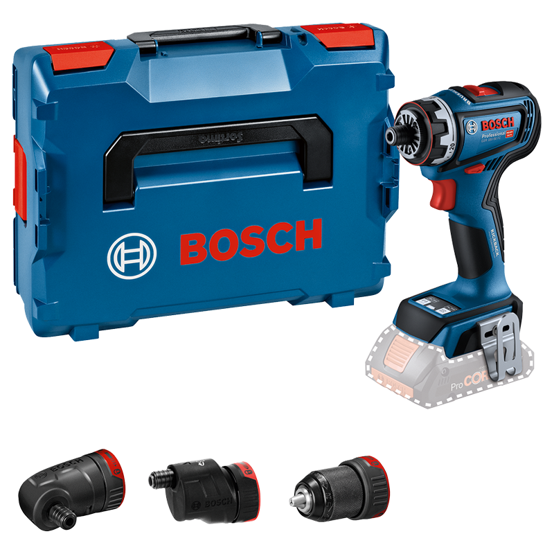 Masina de gaurit/insurubat 18V, SOLO, adaptor unghiular GFA 18-W, adaptor unghiular excentric GFA 18-E, mandrina  GFA 18-M, tip GSR 18V-90 FC Professional