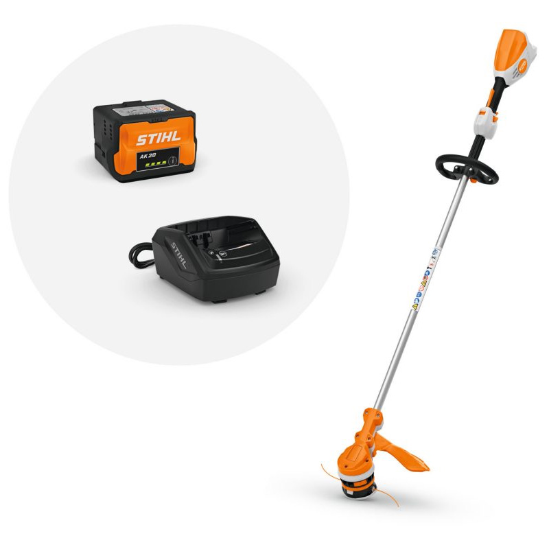 Motocoasa (trimmer) cu acumulator 36V LI-Ion AK20 4.0 Ah, Stihl tip FSA70, sistem AK