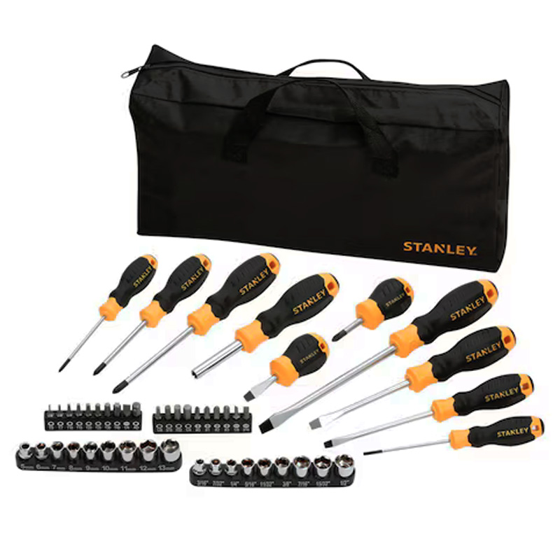 Set 48 surubelnite tubulare si biti, in geanta depozitare din material texti, STANLEY tip STHT0-70887