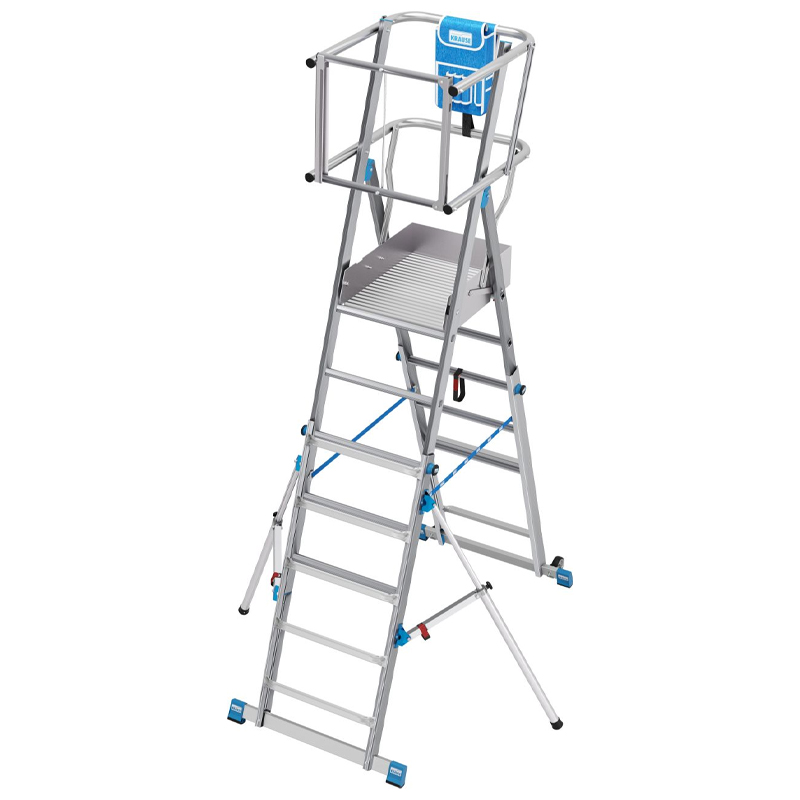 Scara STABILO SkyMatic mobila telescopica, dubla cu trepte pe o parte, 5-9 trepte