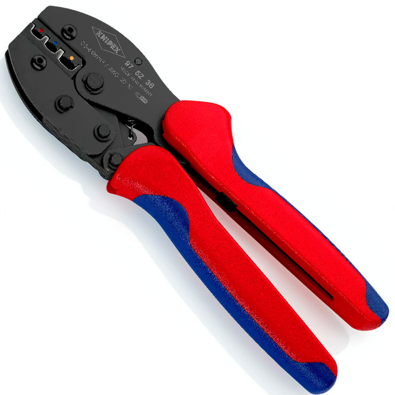 Cleste pentru sertizat papuci izolati, 220 mm, Knipex