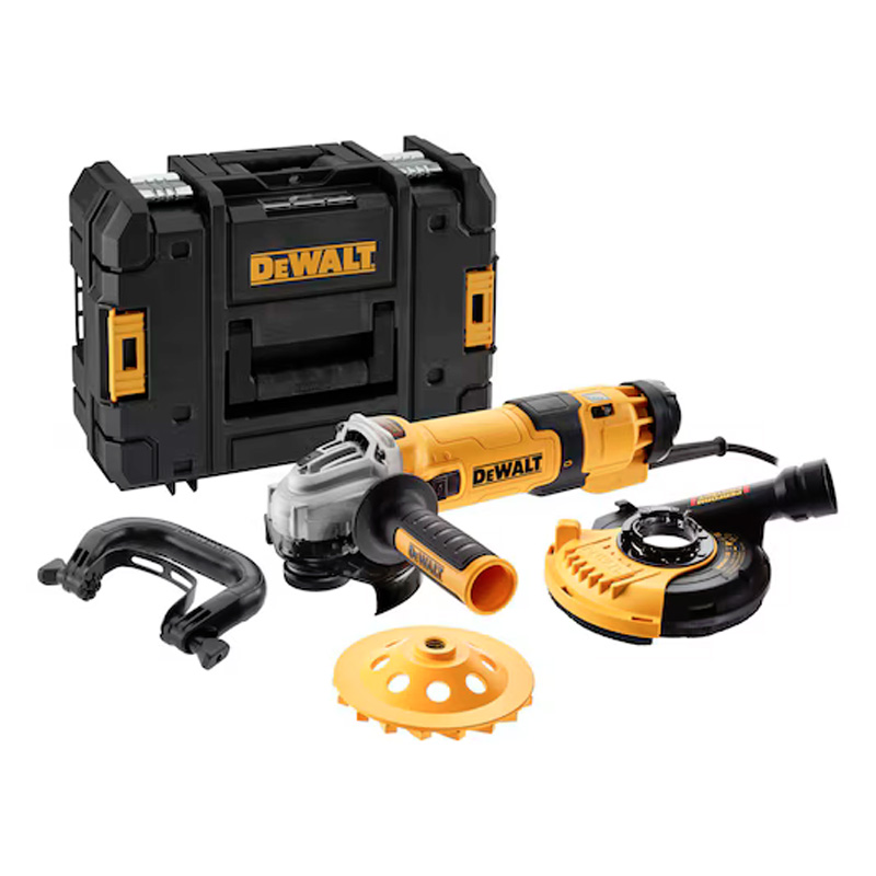 Polizor unghiular DeWALT 125 mm, 1500 W, 10000 rpm, pentru slefuit beton, tip DWE4257KT-QS