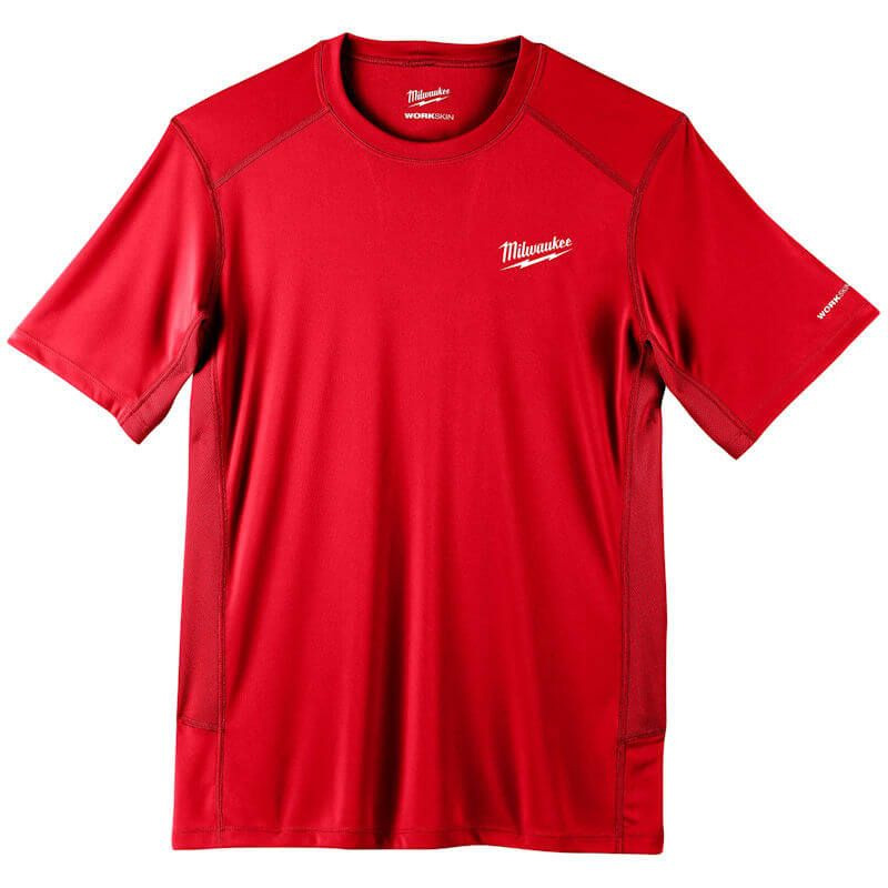 Tricou Milwaukee TEHNIC WORKSKIN WWSSRD (Warm Weather Performance T-Shirt), rosu, marime S