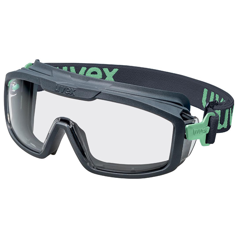 Ochelari de protectie tip Uvex i-Guard Planet cu fixare etansa, protectie laterala, lentila incolora