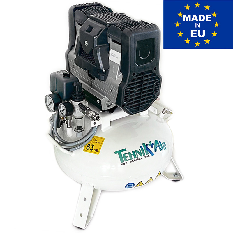 Compresor medical silentios TEHNIK-AIR 24/XS88 pentru un scaun dentar