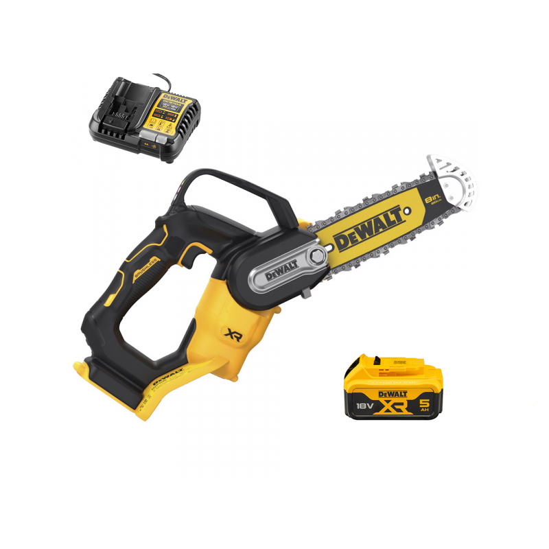 Electroferastrau cu lant, 18V, 5Ah, Li-Ion XR, 20 cm, Dewalt, tip DCMPS520P1-QW