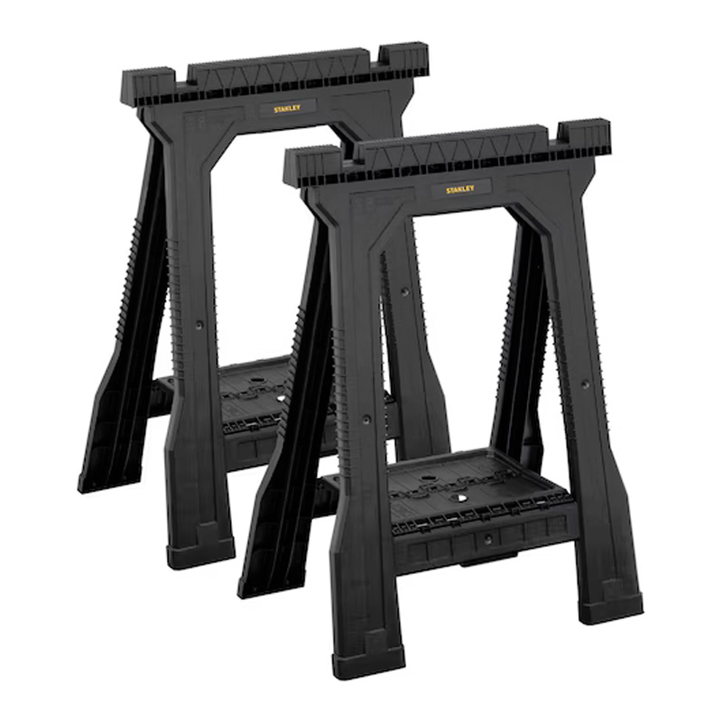 Set 2 capre de taiat lemne din plastic 57x9x82 cm, capacitate max. 362 kg, pliabile, STANLEY® STST1-70355