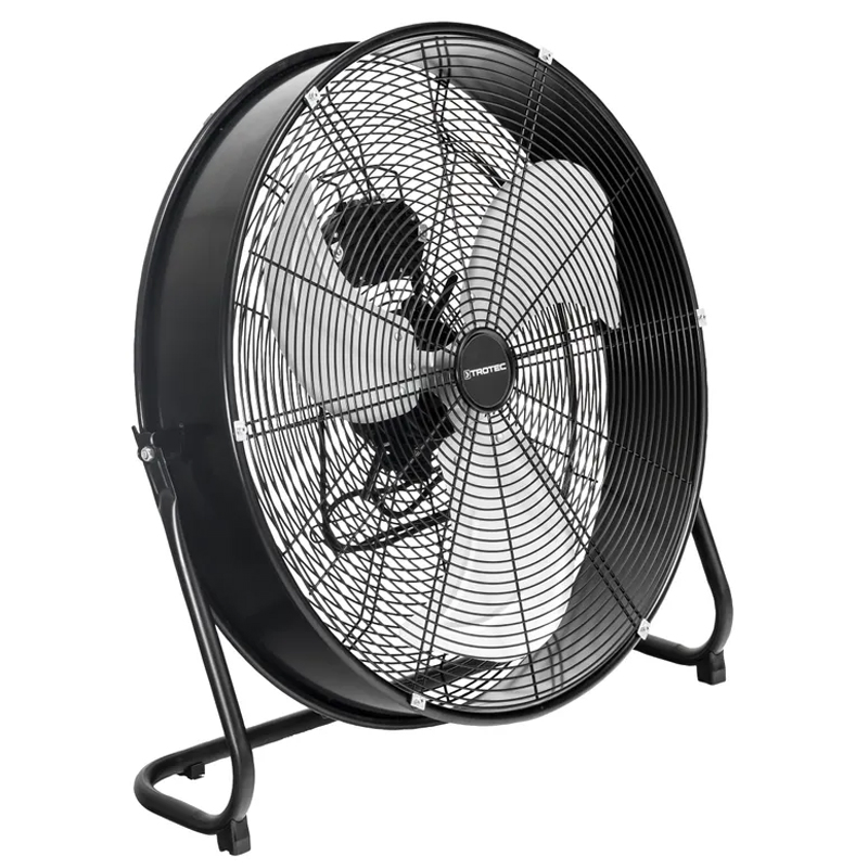 Ventilator de podea negru, Trotec, 9178m³/h, 124W, 3 trepte, tip TVM24D