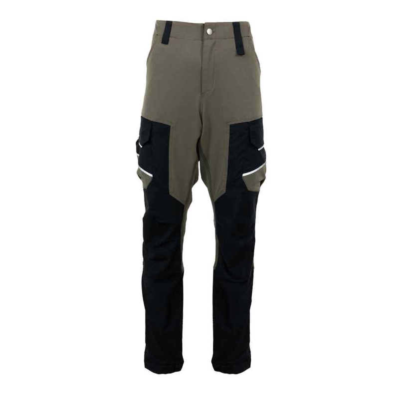 Pantaloni de lucru, talie strecth Elastico, verde-negru, marimea XL