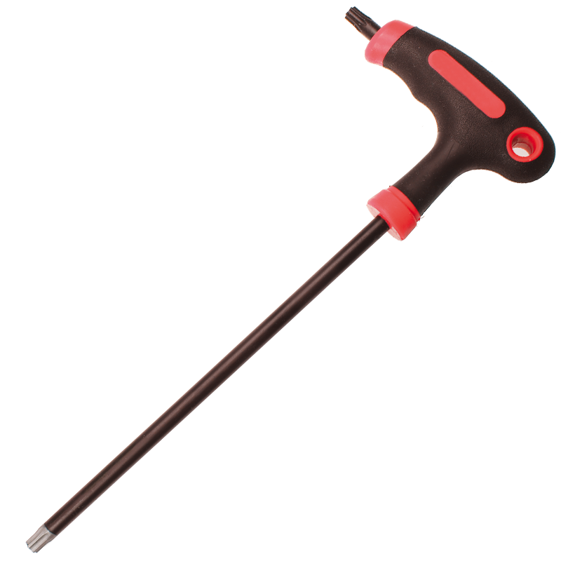 Cheie dubla (torx si torx cu gaura) cu maner T, T10