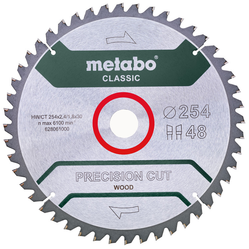 Disc placat pentru circular, 254 x 30 mm, 48 dinti