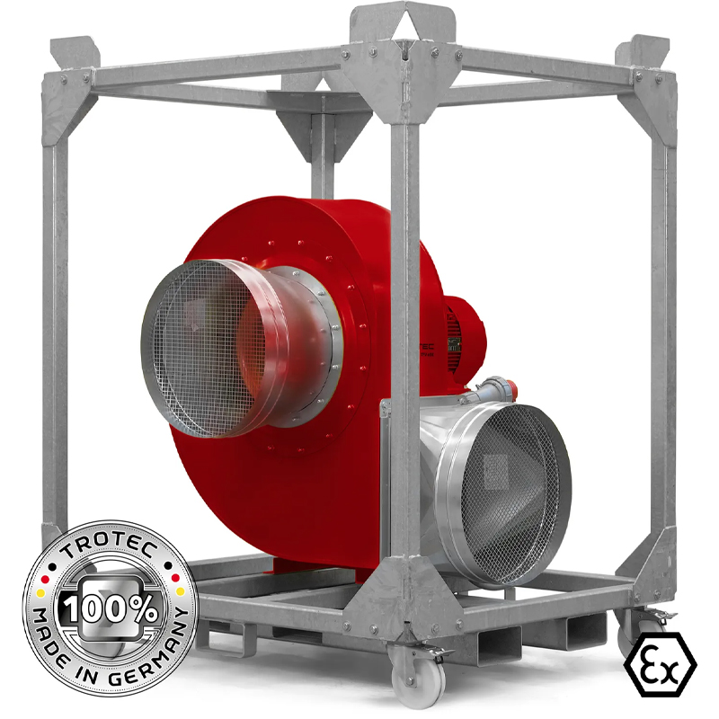 Ventilator centrifugal industrial, de presiune mare, Trotec, tip TFV600EX (fara cadru)