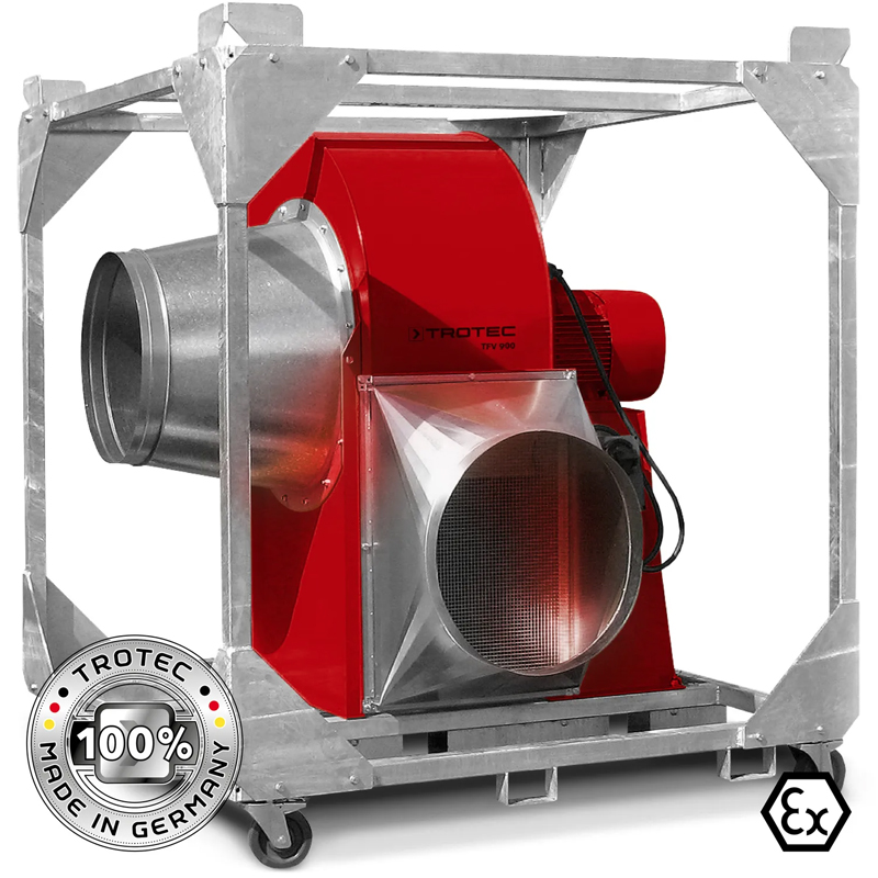 Ventilator centrifugal industrial, de presiune mare, Trotec, tip TFV900EX (fara cadru)