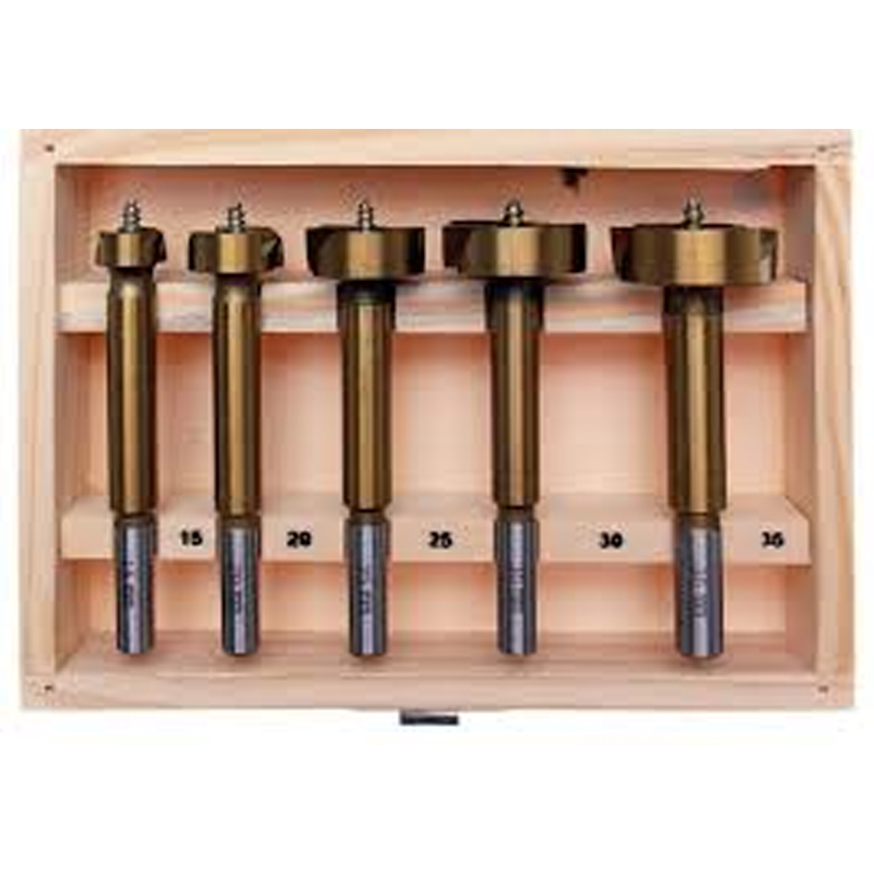 Set burghie titan pentru lemn, 5 buc., 15 - 35 mm 