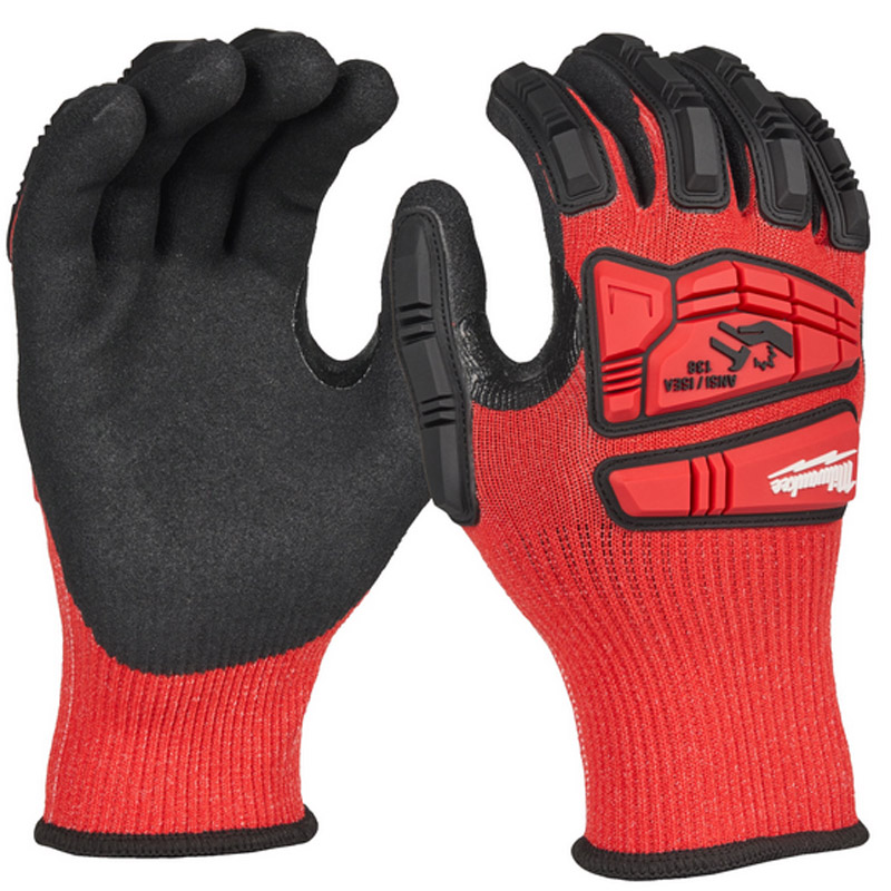 Manusi rezistente la taiere si impact, Nivel C, marime XL/10, Milwaukee (cod vechi=4932478129)