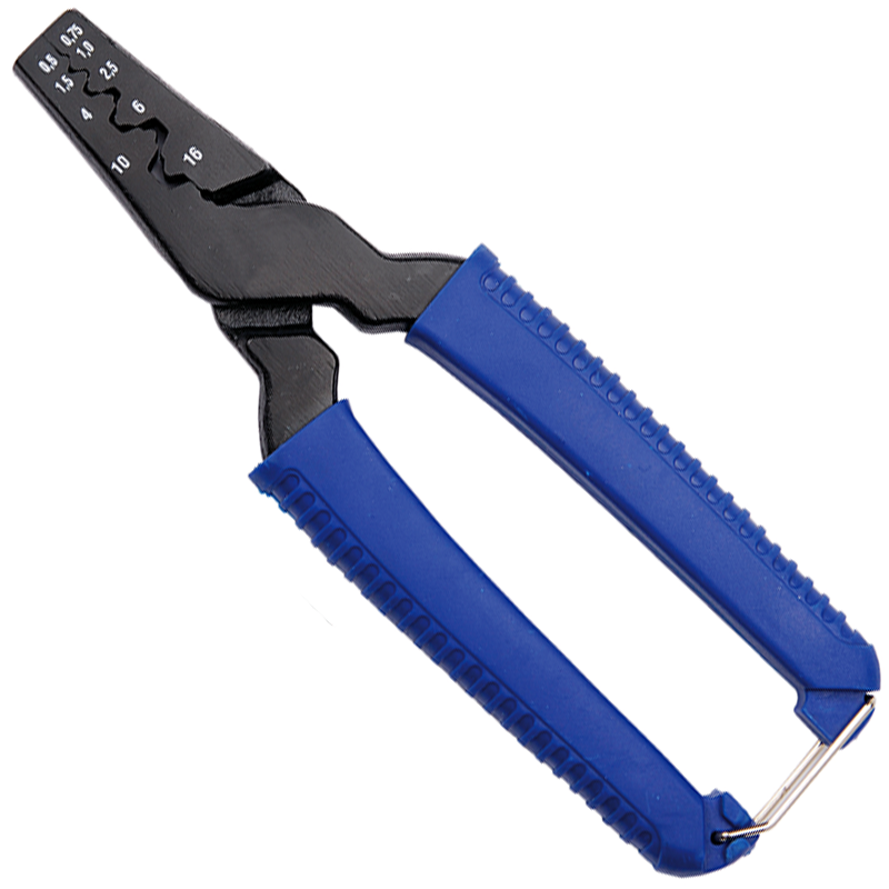 Cleste pentru sertizat papuci BGS, 0.5-16mm², 210mm, 150 papuci 