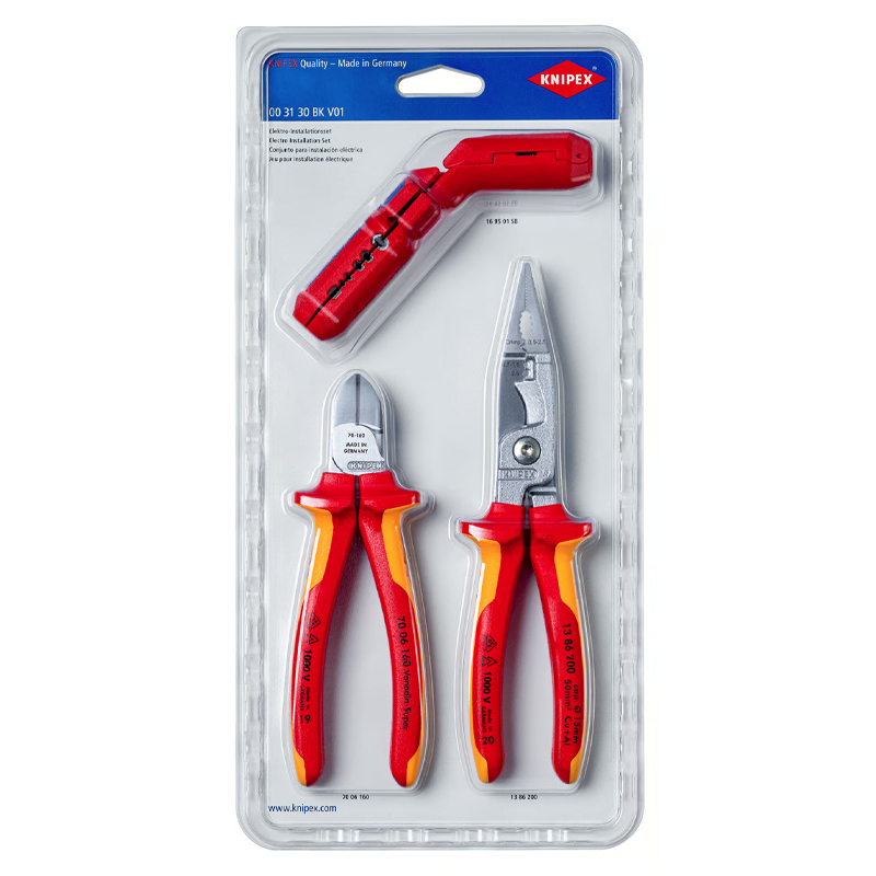 Set 3 scule pentru instalatii electrice, Knipex