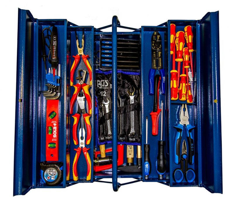 Trusa 55 scule pentru electricieni BGS