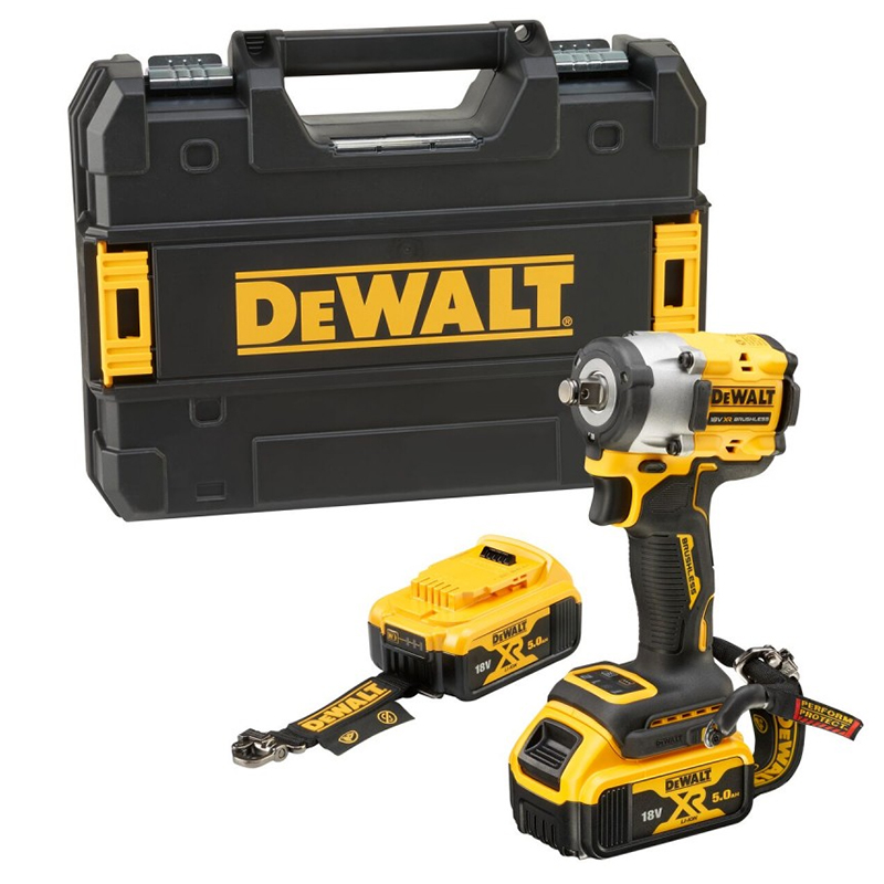 Masina de insurubat cu impact cu 2 acumulatori 18V 5.0Ah, tip DCF921P2LRT-XJ