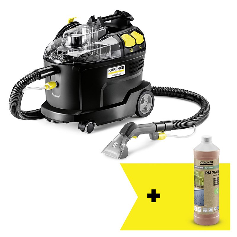 Aspirator cu spalare Karcher Puzzi8/1 Go!Further, duza de mana, cadou RM 764 N