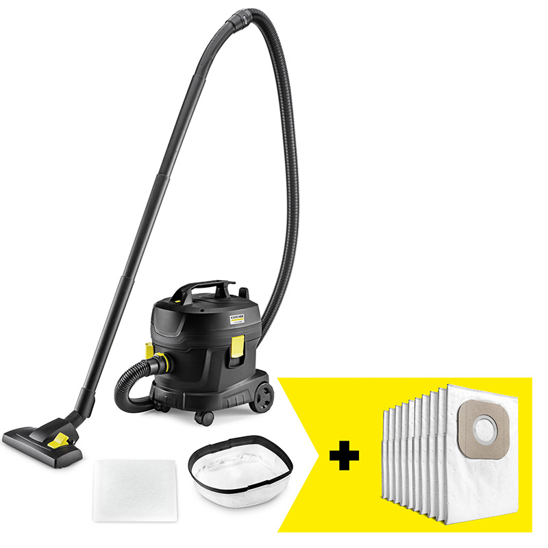 Aspirator uscat cu sac tip T 11/1 Classic Adv Re!Plast Go!Further, cadou 10 saci