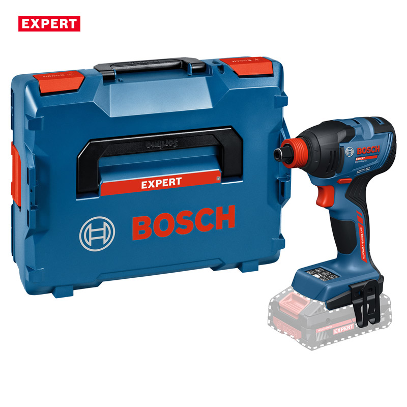 Masina de insurubat cu impact cu acumulatori BOSCH EXDX 18V-210 EXPERT, L-BOXX, patrat 1/2 + hex. 1/4