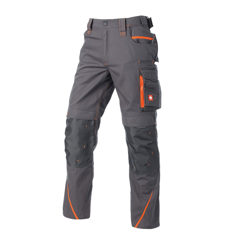 Pantaloni de lucru ergonomici Strauss, e.s.motion 2020, gri antracit/portocaliu fosforescent, marimea 38