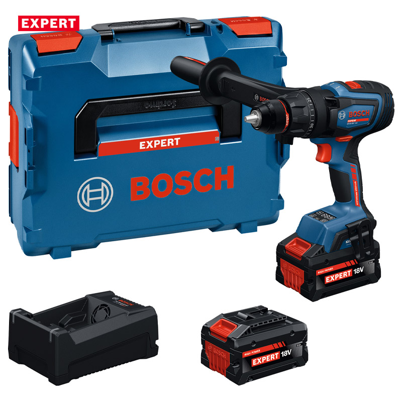 Masina de gaurit si insurubat cu percutie si acumulatori 18V 2x 8.0Ah, BOSCH Profesional EXPERT L-BOXX, 150Nm, tip EXSB 18V-150 EXPERT