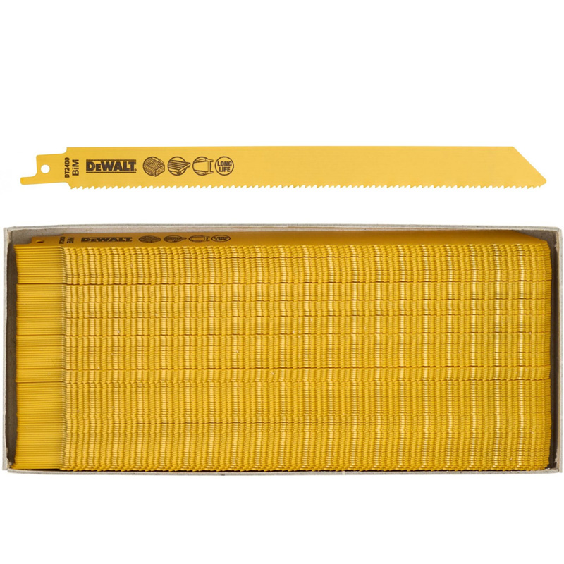 Panza fierastrau sabie DeWalt DT2400-QZ - 225mm, pentru paleti, set 100 bucati