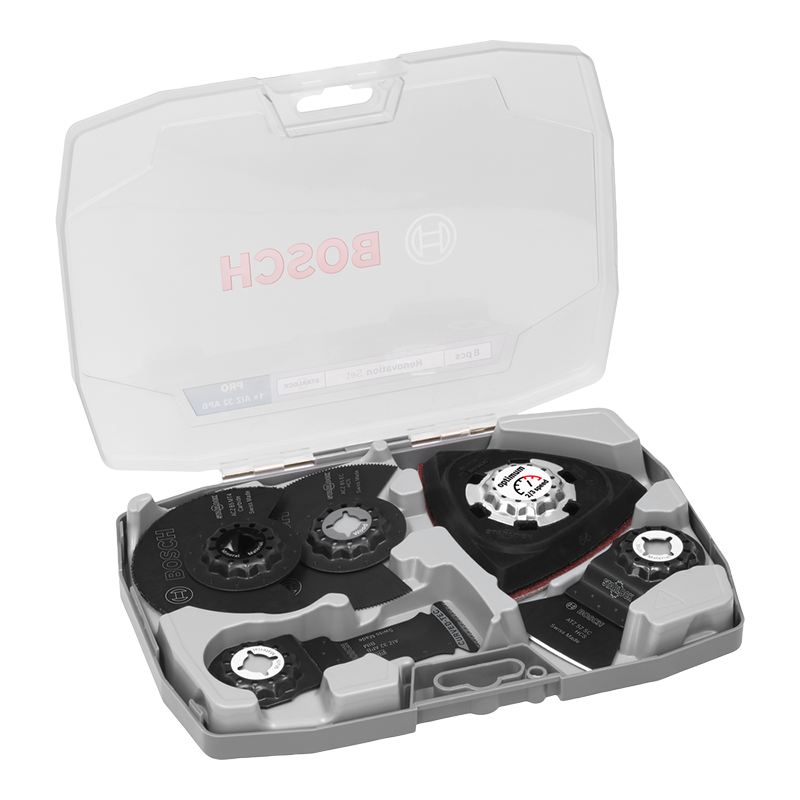 Set 8 accesorii STARLOCK destinate renovarilor, pentru scule multifunctionale, BOSCH