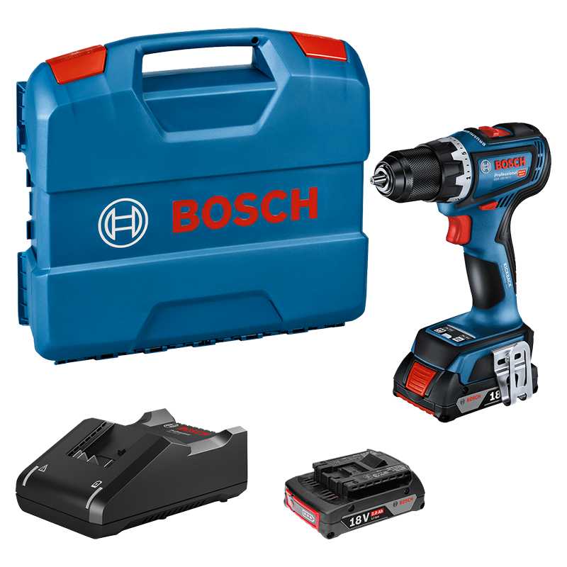 Masina de gaurit/insurubat 18V, 2x2.0Ah, Bosch GSR 18V-90 C
