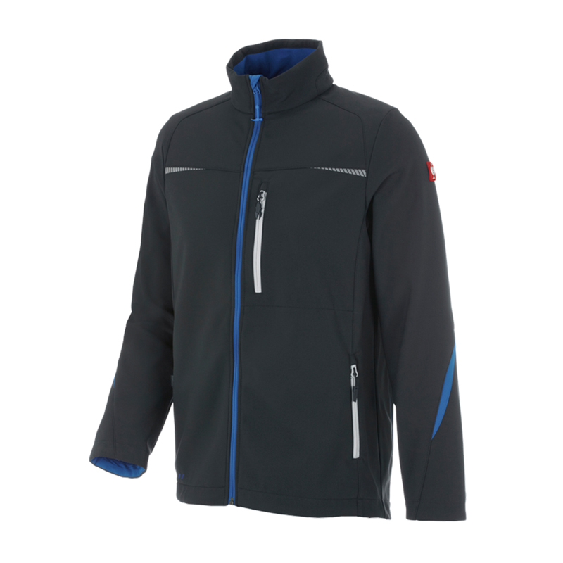 Geacă Softshell de lucru Strauss, e.s. motion 2020, negru-grafit/albastru, marimea L