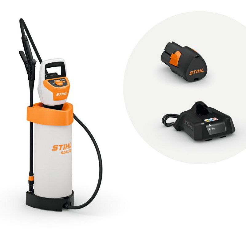 Stropitor (pulverizator) cu acumulator 12V AS2 si incarcator AL1 STIHL SGA30 SET, max. 2.5 bar, 5L