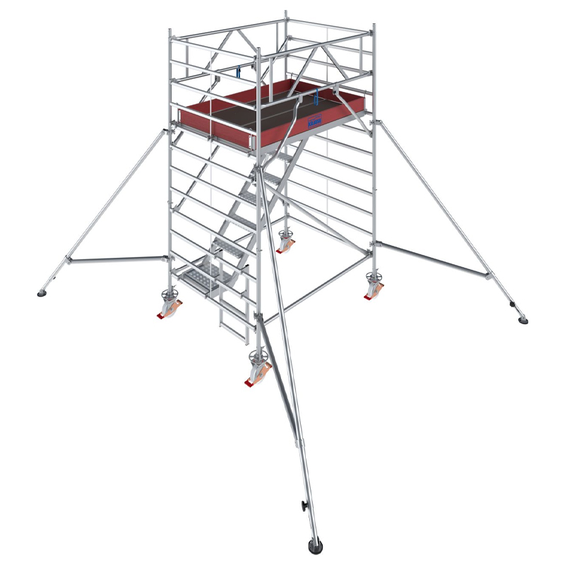 Schela mobila Krause, Stabilo S5500 cu scara interioara 1,5 x 2m, aluminiu, inaltime lucru 4.3m, inaltime max. platforma 2.3m