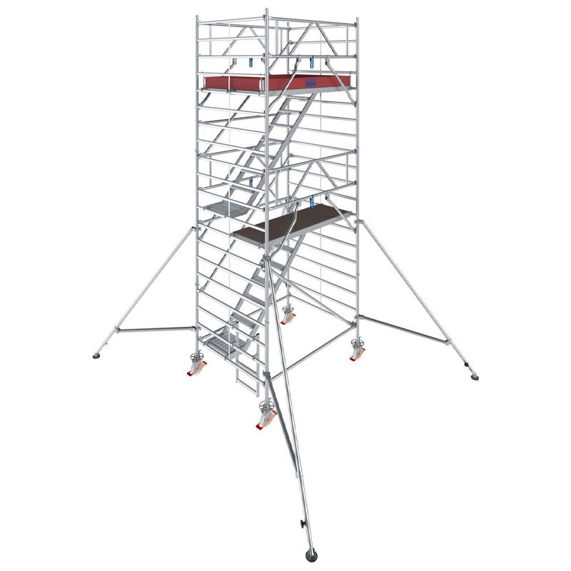 Schela mobila Krause, Stabilo S5500 cu scara interioara 1,5 x 2m, aluminiu, inaltime lucru 6.3m, inaltime max. platforma 4.3m