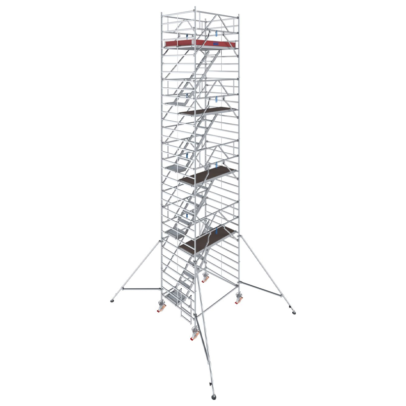 Schela mobila Krause, Stabilo S5500 cu scara interioara 1,5 x 2m, aluminiu, inaltime lucru 10.3m, inaltime max. platforma 8.3m