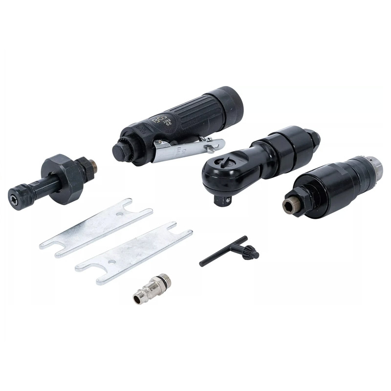 Sistem multifunctional 3 in 1 cu clichet, pneumatic, cu 3 capete interschimbabile BGS 3262, max. 81 Nm, 1/2