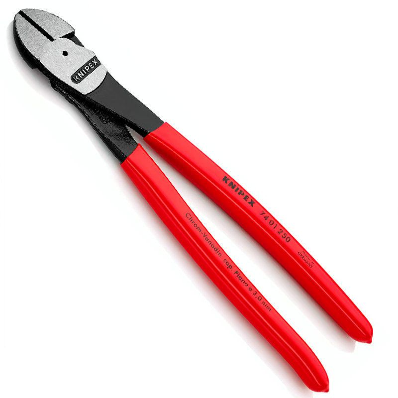Cleste de forta KNIPEX cu taietura laterala si parghie mare, 250 mm, in blister