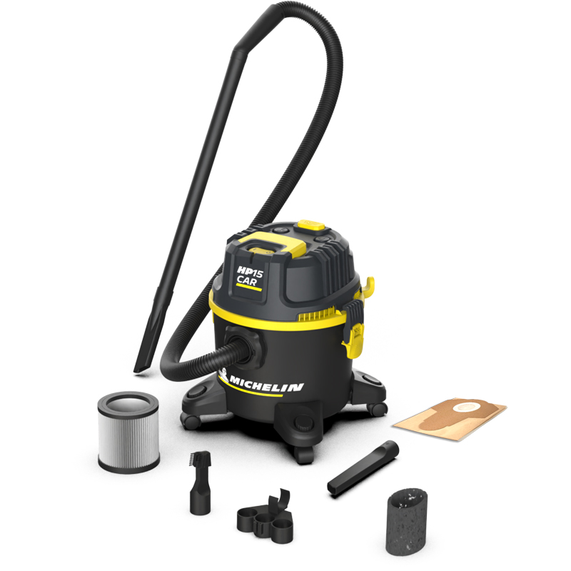 Aspirator uscat/umed Michelin, HP15CAR, 15l, 1200W, 20kPa, functie suflare, cuva plastic