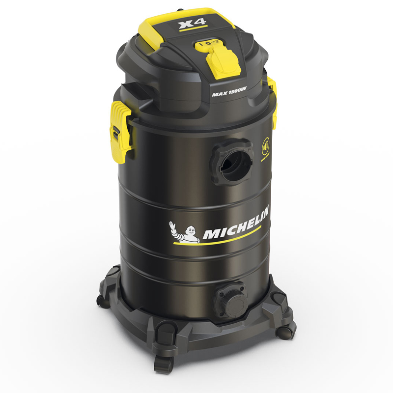 Aspirator silentios uscat/umed Michelin, X4 30L S, 30l, 1000W, 19kPa, functie suflare, cuva inox