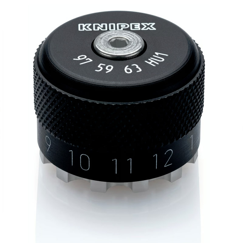 Element de poziționare auxiliar KNIPEX 27 mm, pentru pentru clestii de presare contacte rasucite 0.08 - 2.5 mm² (AWG28 - 14), pini tip Hummel&Harting