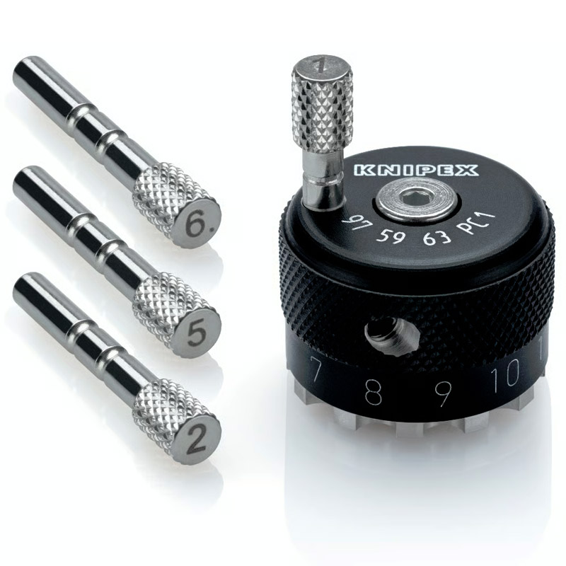 Element de poziționare auxiliar KNIPEX 27 mm, pentru pentru clestii de presare contacte rasucite 0.08 - 2.5 mm² (AWG28 - 14), pini tip Phoenix Contact 1