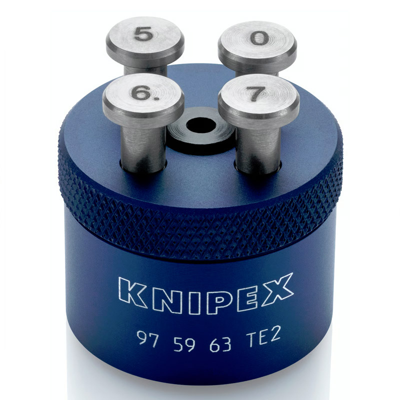 Element de poziționare auxiliar KNIPEX 32 mm, pentru pentru clestii de presare contacte rasucite 0.08 - 2.5 mm² (AWG28 - 14), pini tip TE2 (Intercontec)