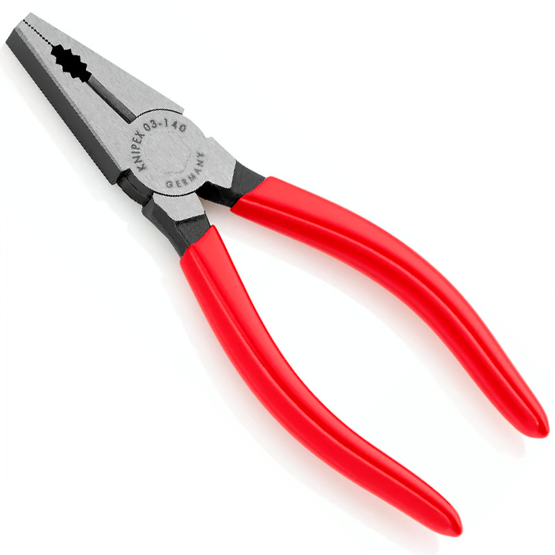 Cleste combinat universal (patent) KNIPEX, 140 mm, manere acoperite cu plastic