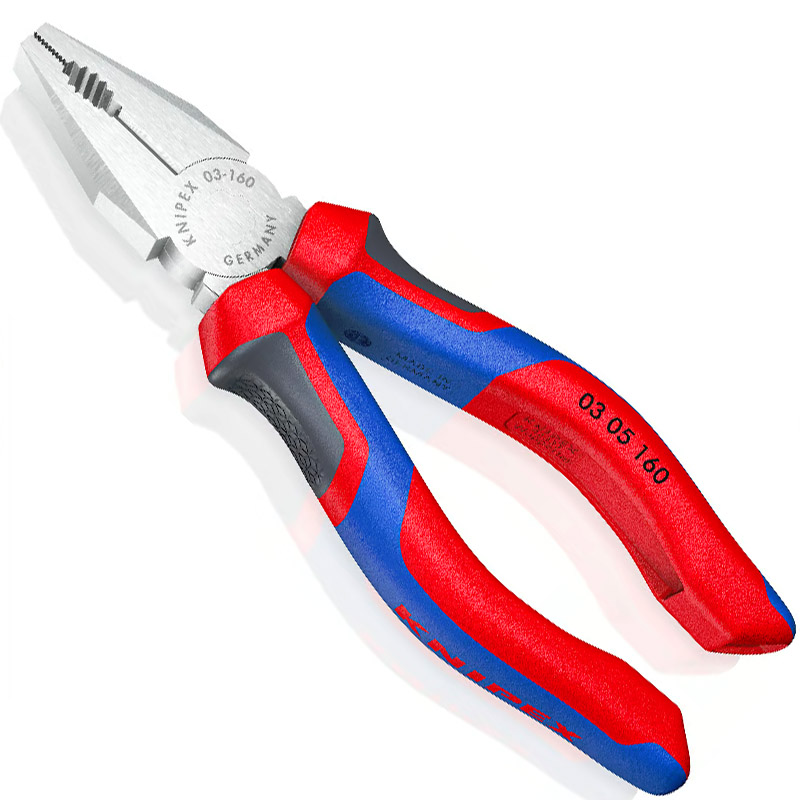 Cleste combinat universal (patent) KNIPEX, 160 mm, manere confort 3 componente