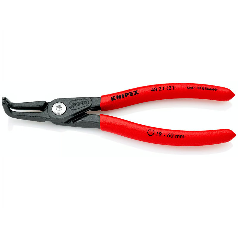 Clește de precizie KNIPEX pentru inele de siguranță interioare cu alezaje, Ø 19-60 mm, 165 mm, 175 g