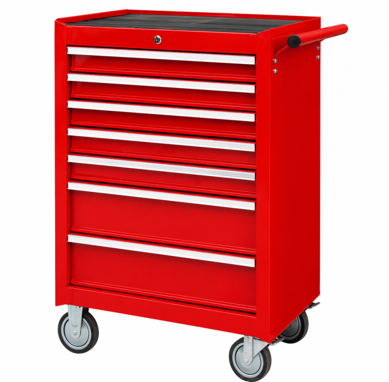 Carucior pentru scule cu 7 sertare BIG RED, tip PBR27180702L